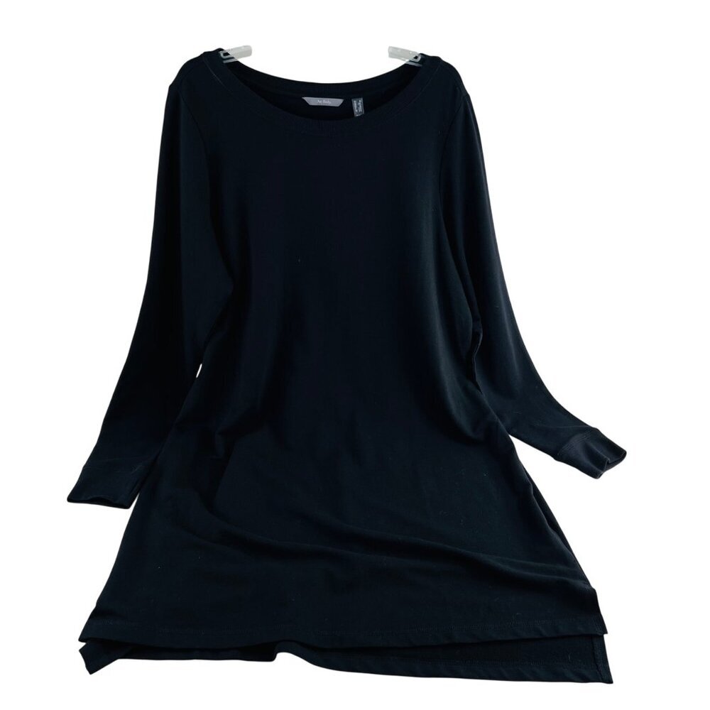 AnyBody Womens Black Long Sleeve Dress Size 2XL Stretch Knit